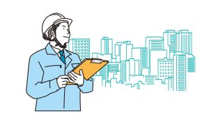 職長の男性のイメージイラスト